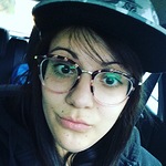 Sarah G. - Pink Floral - round - plastic-metal