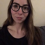 Laura W. - Matte Black - round - plastic-metal