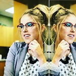 Rose W. - Red - browline - acetate-metal