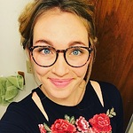 savherrmann - Pink Floral - round - plastic-metal