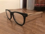 Justine L. - Matte Black - rectangle - acetate