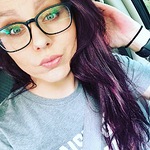 Megan W. - Matte Black - rectangle - plastic