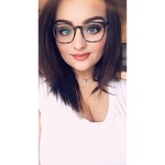 Liz W. - Swirled Gray - square - plastic